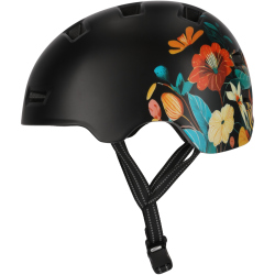 CRAZY SAFETY Rampage Flower Fahrradhelm 0308 - carrot M...