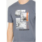 Cruz Maliko Printed T-Shirt Herren 2253 - china blue S