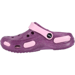 ZigZag Burab Glitter Clogs Kinder 4140 - damson 32