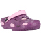 ZigZag Burab Glitter Clogs Kinder 4140 - damson 32