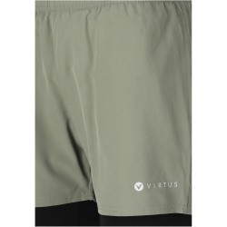 VIRTUS Zayne 2in1 Trainingsshorts Herren 3250 - dried sage S