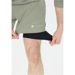 VIRTUS Zayne 2in1 Trainingsshorts Herren 3250 - dried sage S