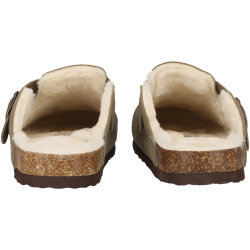 Cruz Camillo Warm Leder Kork Clogs 3040 - fallen rock 37