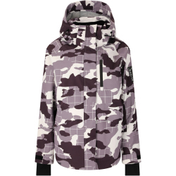 SLOPE Kenai Allover Print Skijacke Damen 4214 - gray ridge XS