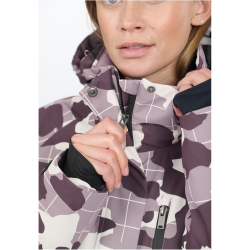 SLOPE Kenai Allover Print Skijacke Damen 4214 - gray ridge XS