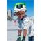 CRAZY SAFETY Tiger Fahrradhelm Kinder 3999 - green S (49-55 cm)