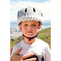 CRAZY SAFETY Shark Fahrradhelm Kinder 0107 - grey S...