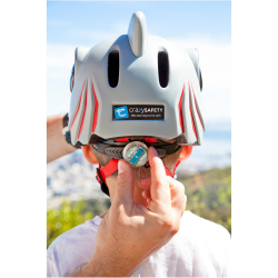 CRAZY SAFETY Shark Fahrradhelm Kinder 0107 - grey S...