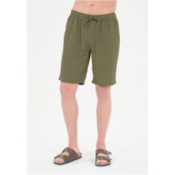Cruz Micky Leinenshorts Herren 3232 - loden green S