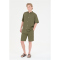 Cruz Micky Leinenshorts Herren 3232 - loden green S