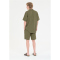 Cruz Micky Leinenshorts Herren 3232 - loden green S