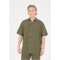 Cruz Micky kurzarm Leinenhemd Herren 3232 - loden green S