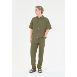 Cruz Micky Leinenhose Herren 3232 - loden green S