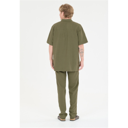 Cruz Micky Leinenhose Herren 3232 - loden green S