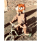 CRAZY SAFETY Tiger Fahrradhelm Kinder 110 - orange S (49-55 cm)
