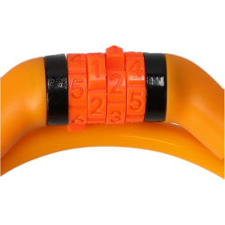 CRAZY SAFETY Code Fahrradschloss Kinder 110 - orange