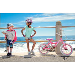 CRAZY SAFETY Leopard Fahrradhelm Kinder 0156 - pink S (49-55 cm)
