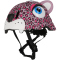 CRAZY SAFETY Leopard Fahrradhelm Kinder 0156 - pink S (49-55 cm)