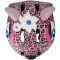 CRAZY SAFETY Leopard Fahrradhelm Kinder 0156 - pink S (49-55 cm)