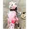 CRAZY SAFETY Shark Fahrradhelm Kinder 0156 - pink S (49-55 cm)