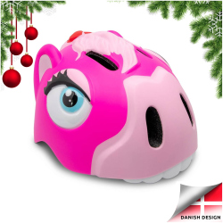 CRAZY SAFETY Horse Fahrradhelm Kinder 0156 - pink S (49-55 cm)