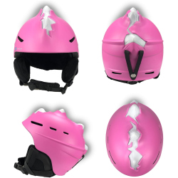 CRAZY SAFETY Bone Spike Skihelm 0156 - pink L (58-61 cm)
