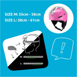 CRAZY SAFETY Bone Spike Skihelm 0156 - pink L (58-61 cm)