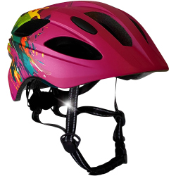 CRAZY SAFETY Cool Splash Fahrradhelm Kinder 0156 - pink M (54-58 cm)