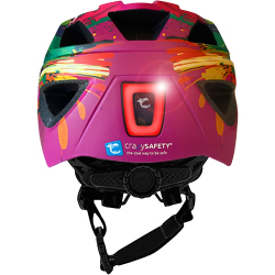 CRAZY SAFETY Cool Splash Fahrradhelm Kinder 0156 - pink M (54-58 cm)