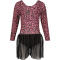 ZigZag Ditte Printed Gymnastikanzug Kinder 3748 - print leopard 2 (92)