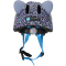 CRAZY SAFETY Leopard Fahrradhelm Kinder 016 - purple S (49-55 cm)