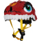 CRAZY SAFETY Dragon Fahrradhelm Kinder 0104 - red S (49-55 cm)