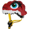 CRAZY SAFETY Dragon Fahrradhelm Kinder 0104 - red S (49-55 cm)