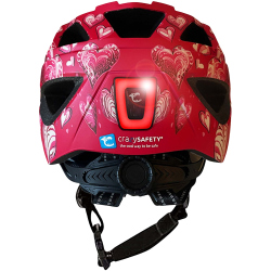 CRAZY SAFETY Cool Heart Fahrradhelm Kinder 0104 - red M (54-58 cm)