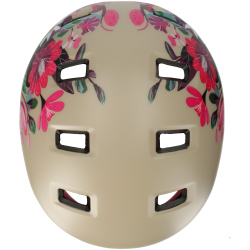 CRAZY SAFETY Rampage Flower Fahrradhelm 3019 - sand M...