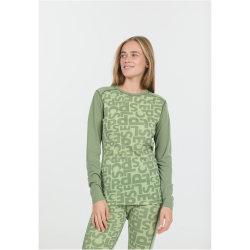 SLOPE Rei Printed Baselayer Skiunterhemd Damen 3144 - smoke green XXS