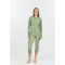 SLOPE Rei Printed Baselayer Skiunterhemd Damen 3144 - smoke green XXS