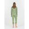 SLOPE Rei Printed Baselayer 3/4-Skiunterhose Damen 3144 - smoke green XXS