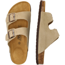 Cruz Cosimo Leder Kork Sandalen 3027 - timber wolf 36
