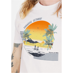 Cruz Flair T-Shirt Herren 1002 - white M