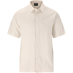 Cruz Micky kurzarm Leinenhemd Herren 1002 - white S