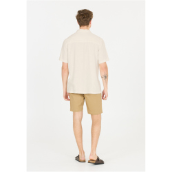 Cruz Micky kurzarm Leinenhemd Herren 1002 - white S