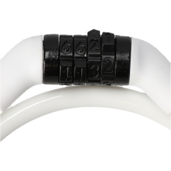 CRAZY SAFETY Code Fahrradschloss Kinder 1002 - white