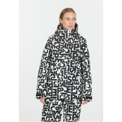 SLOPE Kenai Allover Print Skijacke Damen 1002 - white XS