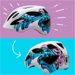 CRAZY SAFETY Cool Grafitti Fahrradhelm Kinder 1095 -...