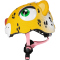 CRAZY SAFETY Leopard Fahrradhelm Kinder 0113 - yellow S (49-55 cm)