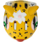 CRAZY SAFETY Leopard Fahrradhelm Kinder 0113 - yellow S (49-55 cm)