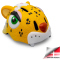 CRAZY SAFETY Leopard Fahrradhelm Kinder 0113 - yellow S (49-55 cm)