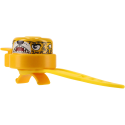 CRAZY SAFETY Leopard Fahrradklingel Kinder 0113 - yellow