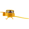 CRAZY SAFETY Leopard Fahrradklingel Kinder 0113 - yellow
